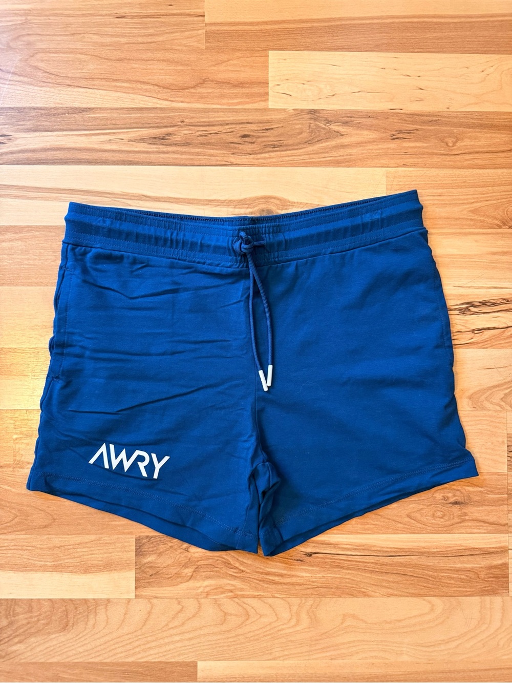 AWRY Royal Blue Gym Shorts Mens Medium Drawstring Athletic Workout Casual